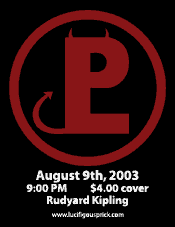 August 9th, 2003 :: show handbill 2
